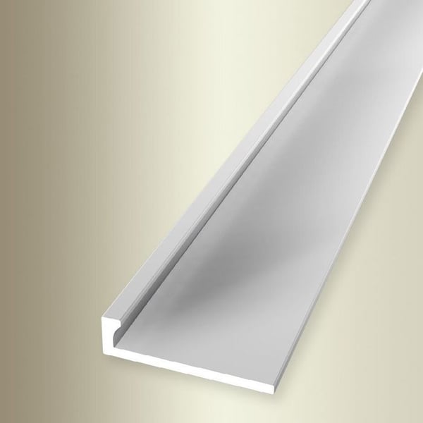 PROVISTON Avslutningsprofil l 21 mm H 4,5 mm L 2500 mm Naturligt aluminium Profil utan hål Ej borrad