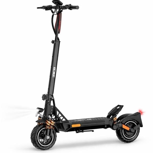 El-scooter D5 ABE 500W 48V 20.8Ah Räckvidd 100km Däck 10'' Dubbel skivbroms Fällbar med APP RCB Svart