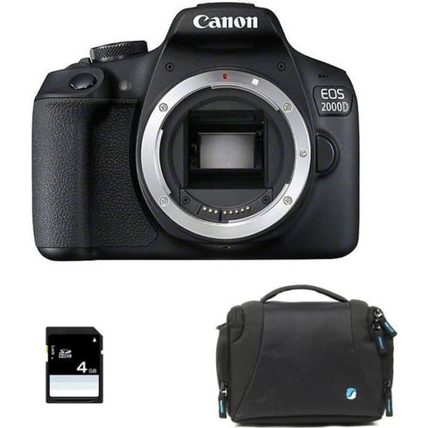 Digitalkamera - CANON - EOS 2000D - 24,1 megapixlar - Objektiv EF-S 18-55 mm IS II - Svart
