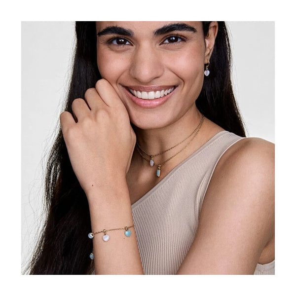 Kedja - DANIEL WELLINGTON - Rolo Charms - Guldpläterad - 50 cm - Justerbar