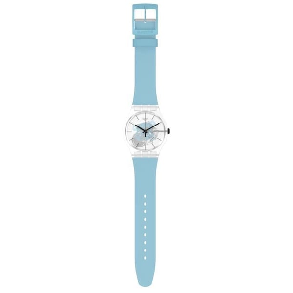 Klocka - SWATCH - PINK DAZE - 41mm - Kvarts - Blå Silikon