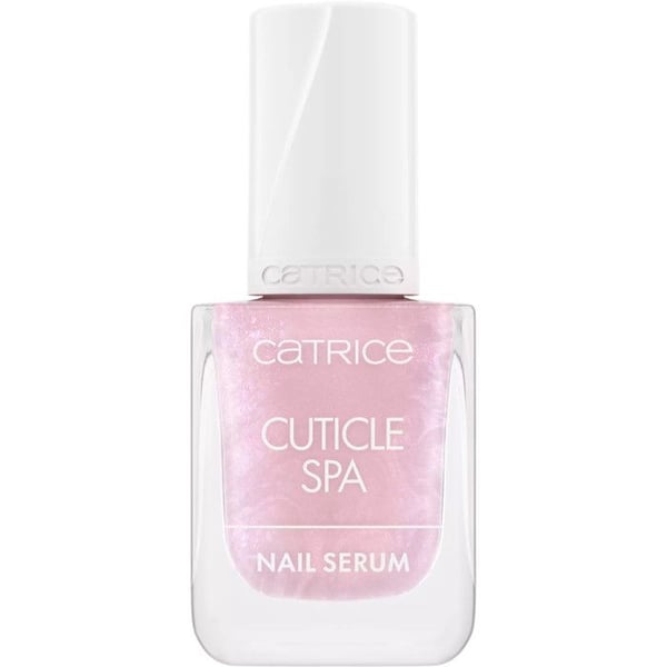 Nagelserum - CATRICE - Nagelband Spa 10,5 ml - Djup hydrering - Glittrande rosa-lila finish - Precisionsborste