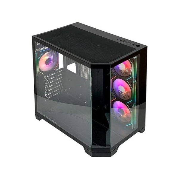 Torn L-Link Nova Gaming Kristall Tempererat Utan Ram 10 Fläktar ATX 400mm RGB