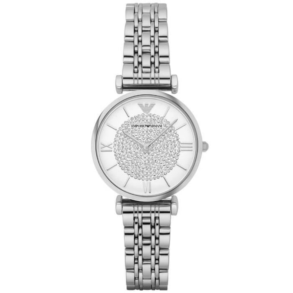 Damklocka - EMPORIO ARMANI - AR1925 - Stål - Kvarts - Rund - Vit