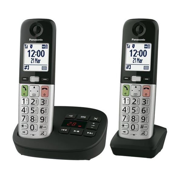 Trådlös digitalt telefonsvarare - PANASONIC - KX-TGU432 - Stor 2,1 tums skärm - Förstärkt volym - Favoritnummer