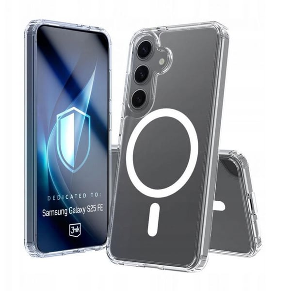 3MK Armor MagCase - Gennemsigtig magnetisk hård skal til Samsung Galaxy S25 FE 3MK Armor MagCase - Gennemsigtig magnetisk hård skal til Samsung Galaxy S25 FE