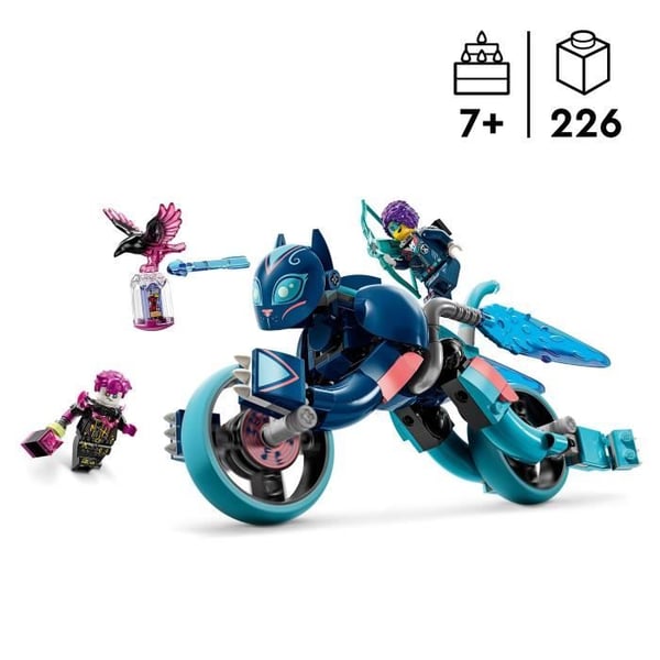 LEGO® DREAMZzz 71479 Zoeys motorcykelkatt - Djurset - barnmotorcykel och minifigurer
