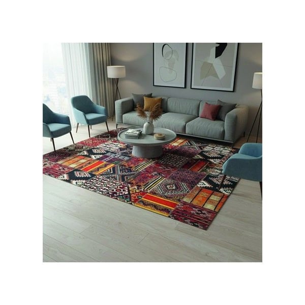 Matta - MELIS HOME - Patchwork Kilim - Chenille & Bomull - Antiskid - 120x160 cm