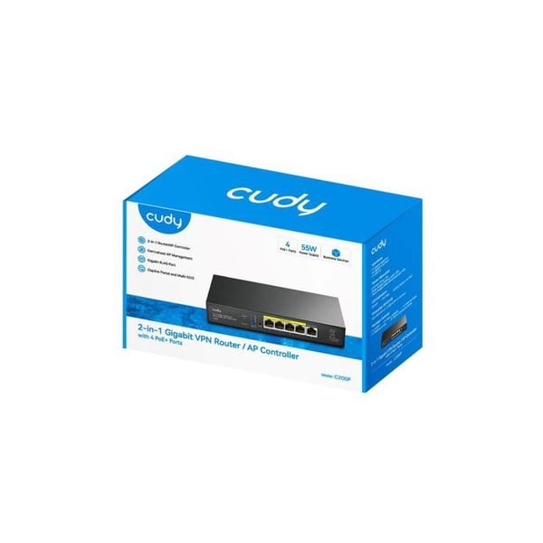 Professionell router - CUDY - C200P - Hantering av 200 åtkomstpunkter - Gigabit Ethernet-portar - USB 3.0-port