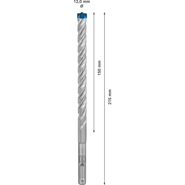 Betongborr - BOSCH EXPERT - 7X - 12 x 150 mm - 10 stycken - Hårdmetallhuvud