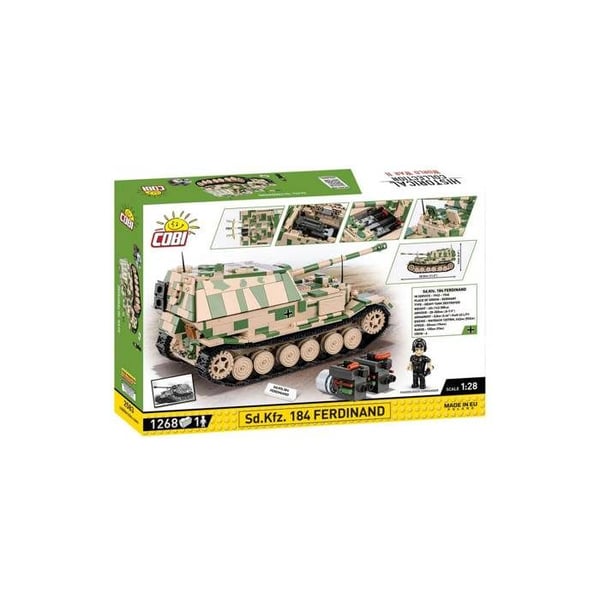Maquette - COBI - SD.KFZ. 184 FERDINAND - Plast - 258 delar - Att montera själv