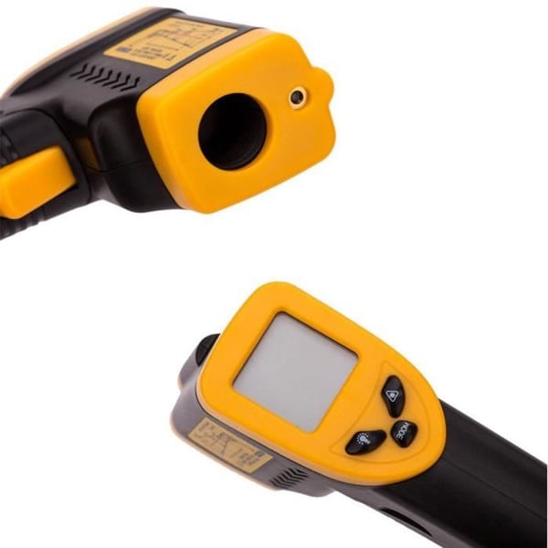 Infrarød termometer - Giuliz - Ideelt til pizzaovn - LED-skærm - Laserpointer - Temperatur op til 550°C