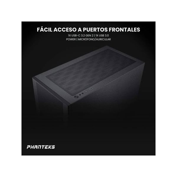 Phanteks Midi Tower Phanteks XT Pro Ultra-härdat glasfönster, D-RGB - schwarz Fodral, Spelfodral, PC-fodral nr