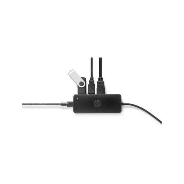 USB-C resehub för EliteBook 645 G9/655 G9/Fortis 14 G10/Pro x360/ProBook 445 G9/455 G9/Fortis 14 G9 HP G2 Svart