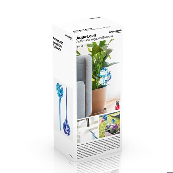 Automatiska bevattningsballonger - InnovaGoods - Aqua·loon - Paket om 2 - Trädgårdsbevattning - Blå