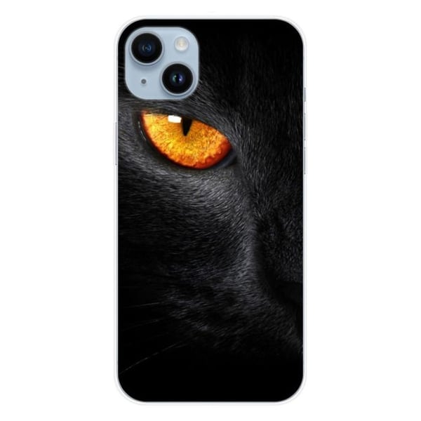 Tryckt silikonfodral som är kompatibelt med Apple iPhone 15 Plus Eye of Panterre