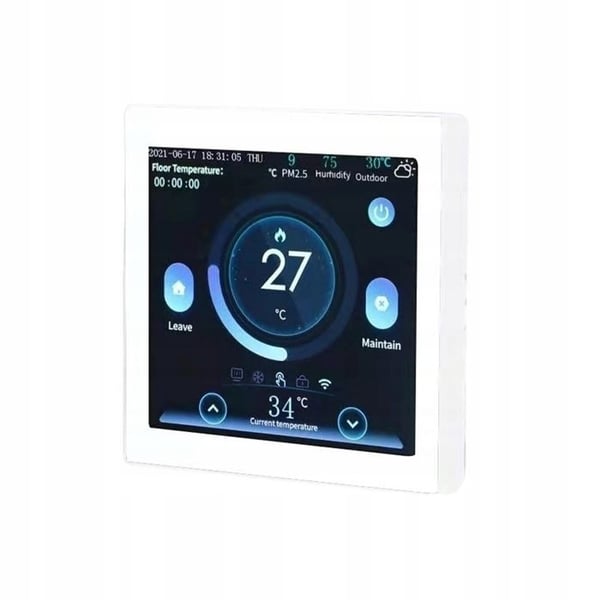 Termostat WiFi Intelligent - ARHATREYA - Tuya - Golvvärme - Kompatibel med Google Home & Alexa