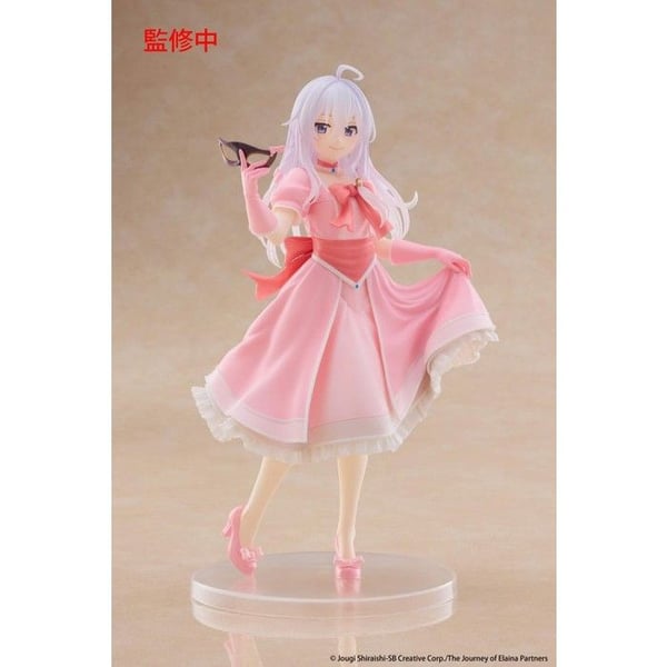 Statuett - TAITO PRIZE - Elaina Mask & Partykjol - 18 cm - Ros - Dekorativ