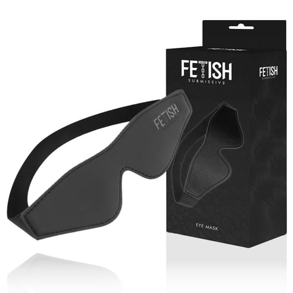 BDSM-mask i vegansk läder med neoprenfoder - Fetish Submissive