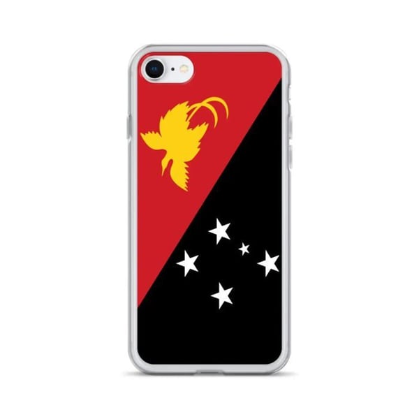 Mobilskal - PIXELFORMA - iPhone 6 S - Papua Nya Guinea Flagga - Mjuk - Transparent