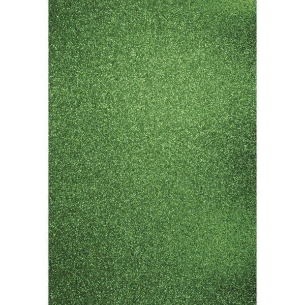 A4 Hobbypapper: Glitter, 210x297mm, 200 g/m2, evigt grön