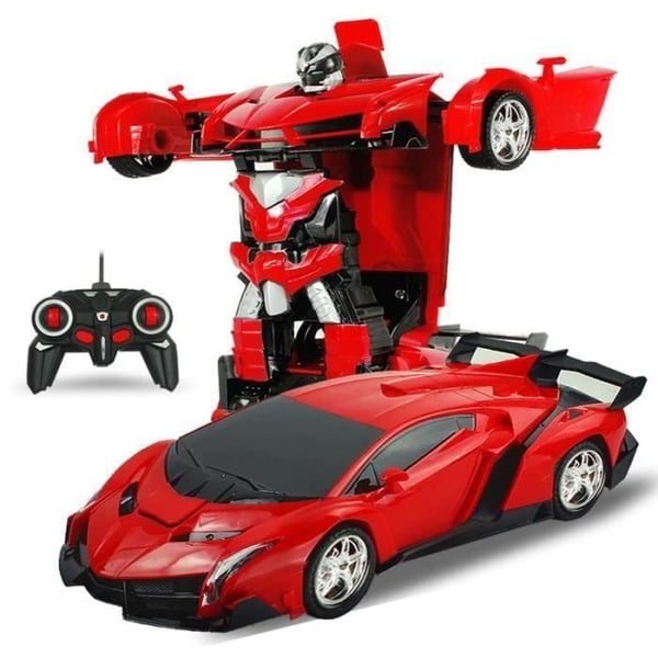 2 i 1 transformerande robot - TEORISFUN - Fjärrkontroll - Deformation - Blinkande