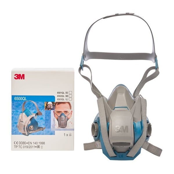 3M™ Media uudelleenkäytettävä maski, nopea avaus, keskikoko, 6502QL
