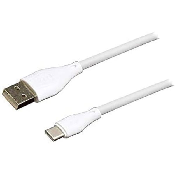 TM Electron cxu201215 – USB Typ C till USB 2.0-kabel för snabbladdning och dataöverföring (1,5 meter) Färg Vit