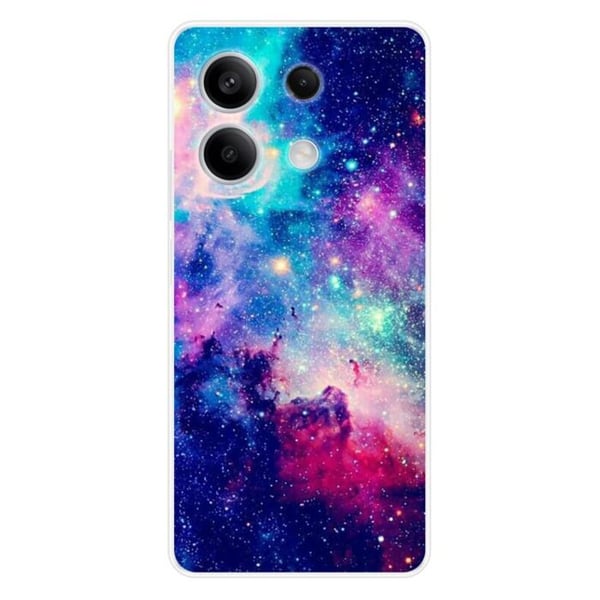 Coque i silikon med tryck kompatibel med Xiaomi Redmi Note 13 5G Blå Galaxie