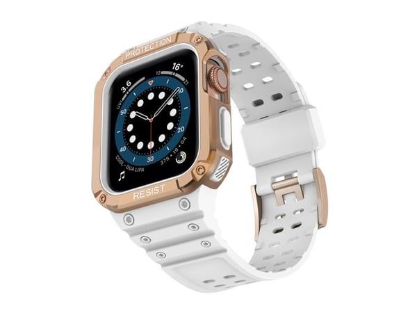 Armband för Apple Watch 42/44/45mm i hel TPU Ultimate Vit