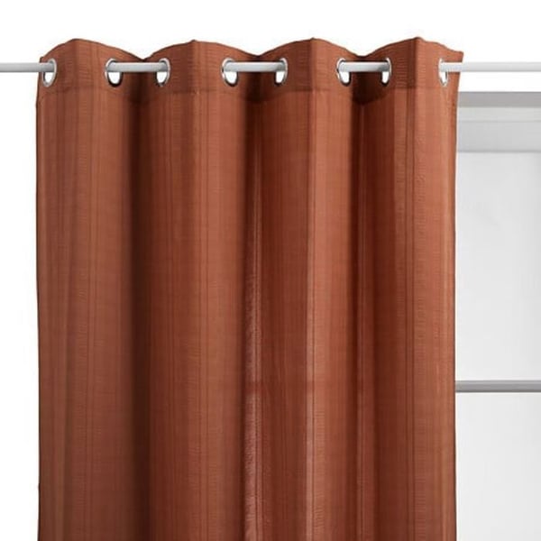 Set med 2 voilager "Noa" mönster randiga plisserade, 140 x 240 cm Atmosphera