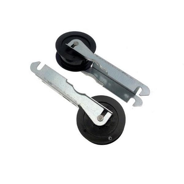 Sats av 2 pulleys, spännhjul och originalstöd för Torktumlare 06017597, 40004610 CANDY, HOOVER, FAGOR, ZEROWATT, EDESA, OTSEIN,