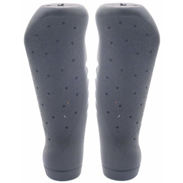 Ergonomiska cykelhandtag - Edge - Ergo Basic 135 mm - Gummi - Svart - Styrets diameter 22 mm - Längd 135 mm