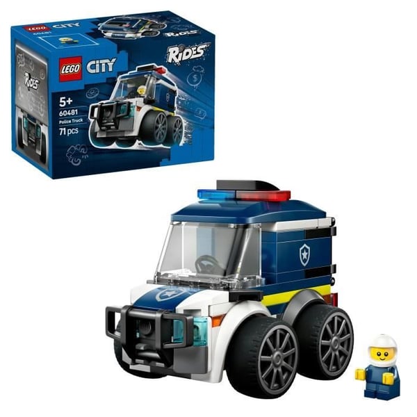 LEGO City 60481 Fordon - Polisbilen - Kreativ Spel från 5 år - Presentidé
