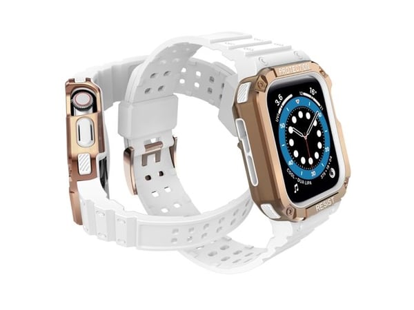 Armband för Apple Watch 42/44/45mm i hel TPU Ultimate Vit