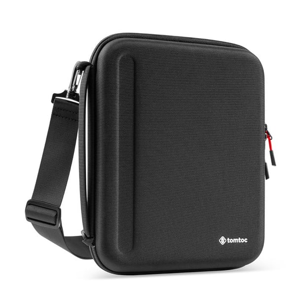 iPad Pro 12.9-fodral - TOMTOC - FancyCase - Svart - Förstärkt skydd - Inkluderad rem