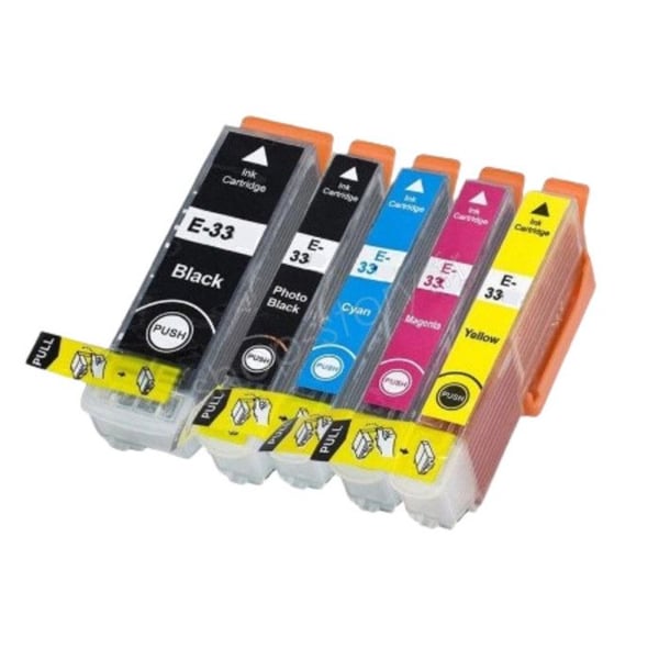 Kompatibla bläckpatroner - Epson - 33XL - 5-pack - Flera färger - Upp till 2800 sidor