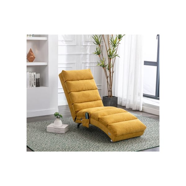 Rentouttuva tuoli - MUVOE - Sinappi keltainen - Sähkökivunlievitys - Ergonominen selkänoja - 5 tilaa