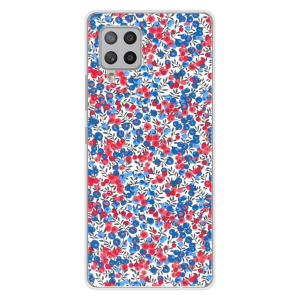 1001Coques - Silikonfodral kompatibelt med Samsung Galaxy A42 5G - Liberty Wiltshire blå mönster - Originaldesign tryckt i Frankrike