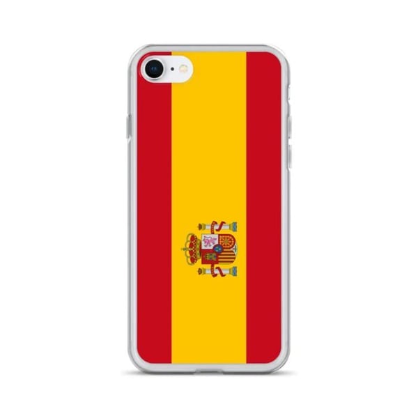 Telefonhölje - PIXELFORMA - Spansk flagga - Kompatibel med iPhone 6 Plus - Mjuk - Stötabsorberande