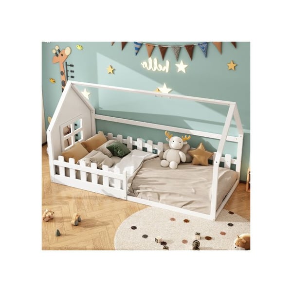 Barneseng - MUVOE - 90x200cm - Maison design - Hvid - Nem montering