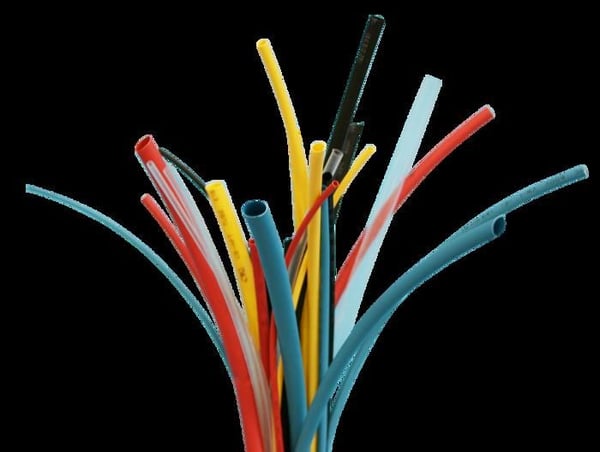Värmestrumpa - ELECTRO DH - 4,8 mm - Pack med 25 - Färg gul - Polyolefin