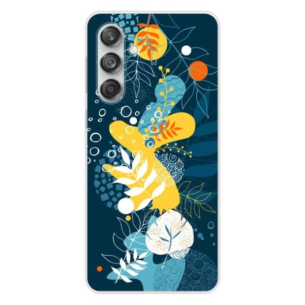 Tryckt silikonfodral som är kompatibelt med Samsung Galaxy M55 5G Havsblommor