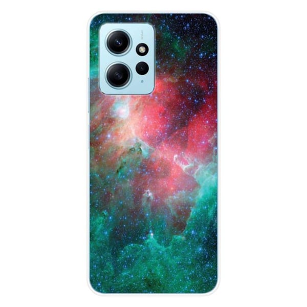 Siliconfodral med tryck kompatibelt med Xiaomi Redmi Note 12 4G Nebulosa