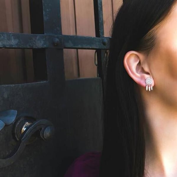 Örhängen - BENETO - AGUP2128L - Silver 925 - Drömfångarmotiv - 1,8 cm