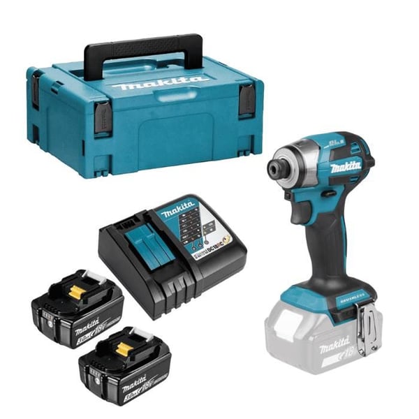 18V 180Nm iskuporakone (2x5.0 Ah) - MAKITA DTD173RTJ