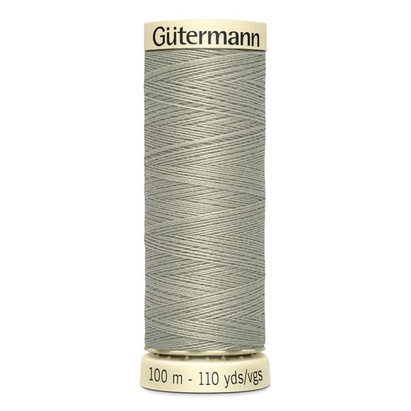 Lot om 5 spolar 100m Tråd 100% polyester Gutermann Ref 788988 - Att 132 - sten