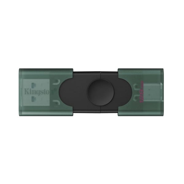 Kingston Technology DataTraveler DuoG2 128GB USB-A USB-C 3.2 Svart Grön