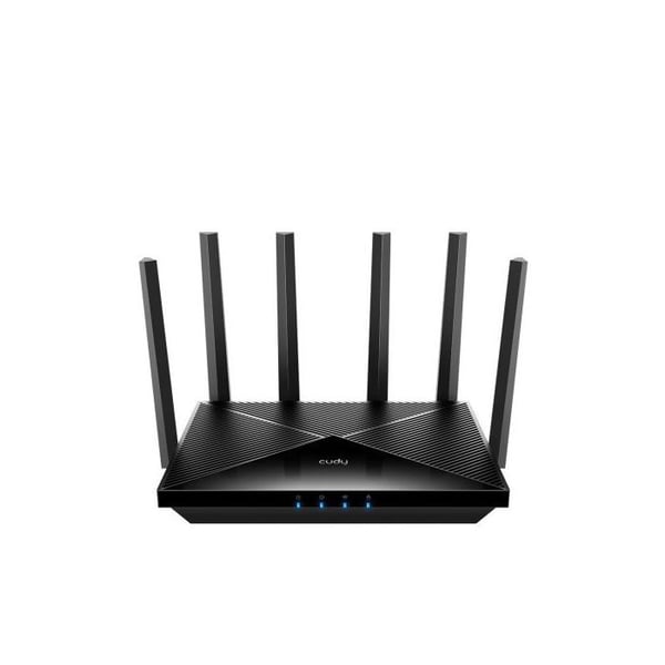 Router - CUDY - WR11000 - Wi‑Fi 7 tri-band (2.4/5/6 GHz) - 4x LAN 2.5G - Hastighet upp till 5765 Mbps