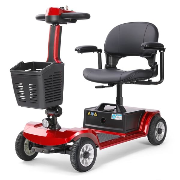 Scooter sähköinen Seedream S-02 (Unagi) senioreille: Moottori 250 W, Akka 24 V 12 Ah, Täysikokoiset maastorenkaat 8 tuumaa.